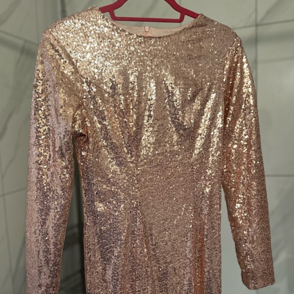 Ever-Pretty Women's Long Sleeve Sequin Maxi Dress – Size 6 - Picture 12 of 13